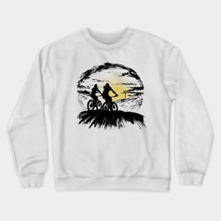 Sunset Bike Ride Crewneck Sweatshirt